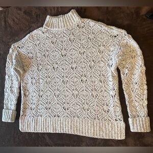 American Eagle Outfitters Grey Knit Turtleneck Sweater